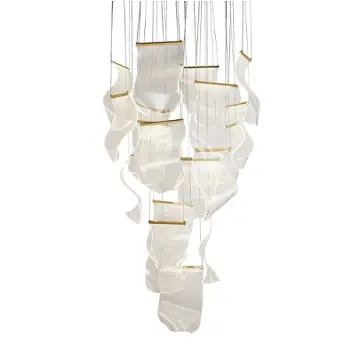 Lt-ch1017gld-18clr Aico Furniture Sheer Waves Accent Furniture Lighting