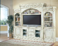 5pc Estate Wall Unit With Tv Console