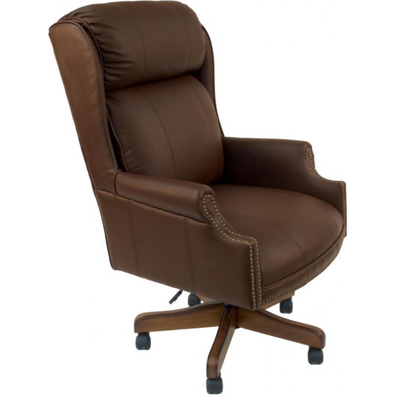 Oc170br Parker House Furniture Leather Office Chair Brown