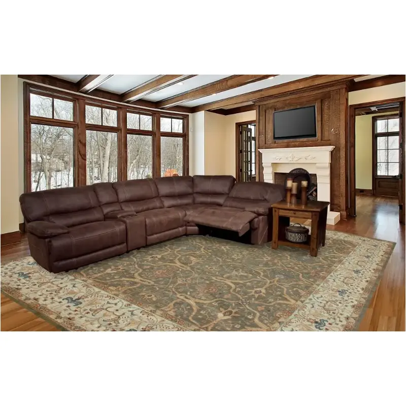 Mpeg850-dk Parker House Furniture Pegasus - Dark Kahlua Living Room Furniture Sectional