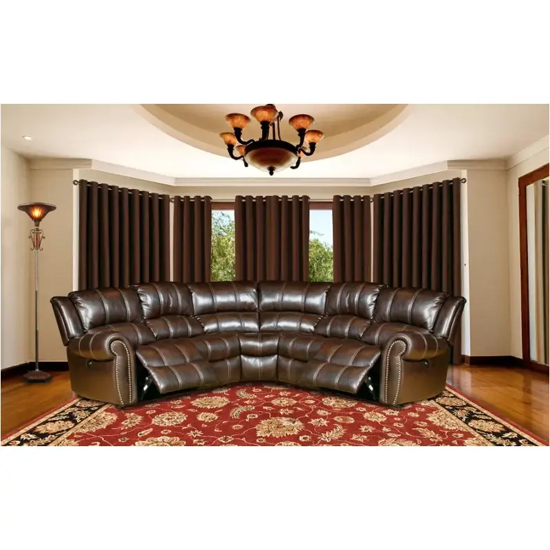 Mpos850-bc Parker House Furniture Poseidon - Black Cherry Living Room Furniture Sectional