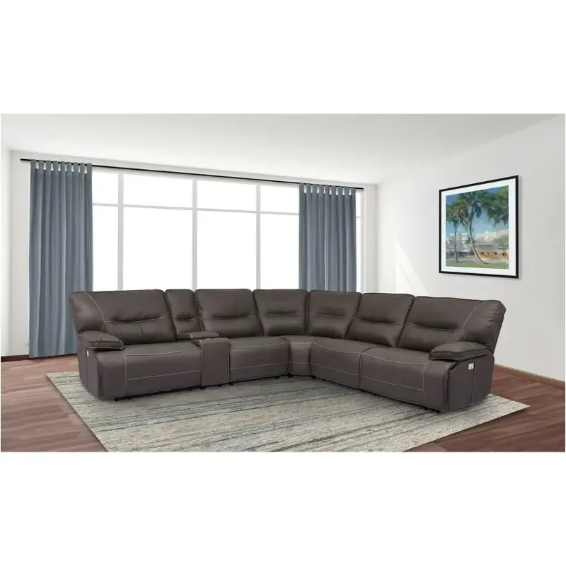 Mspa811lph-haz Parker House Furniture Spartacus - Haze Living Room Furniture Sectional