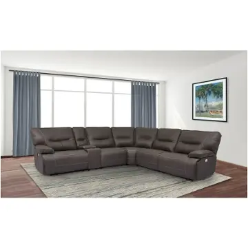 Brower fabric power reclining deals sectional with power headrest