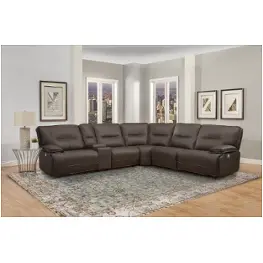 Mspa860-cho Parker House Furniture Spartacus - Chocolate Living Room Furniture Sectional