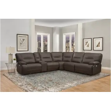 Mspa811lph-cho Parker House Furniture Spartacus - Chocolate Living Room Furniture Sectional