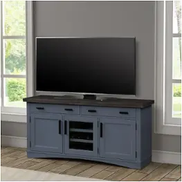 Ame63-den Parker House Furniture Americana Modern - Denim Home Entertainment Furniture Tv Console