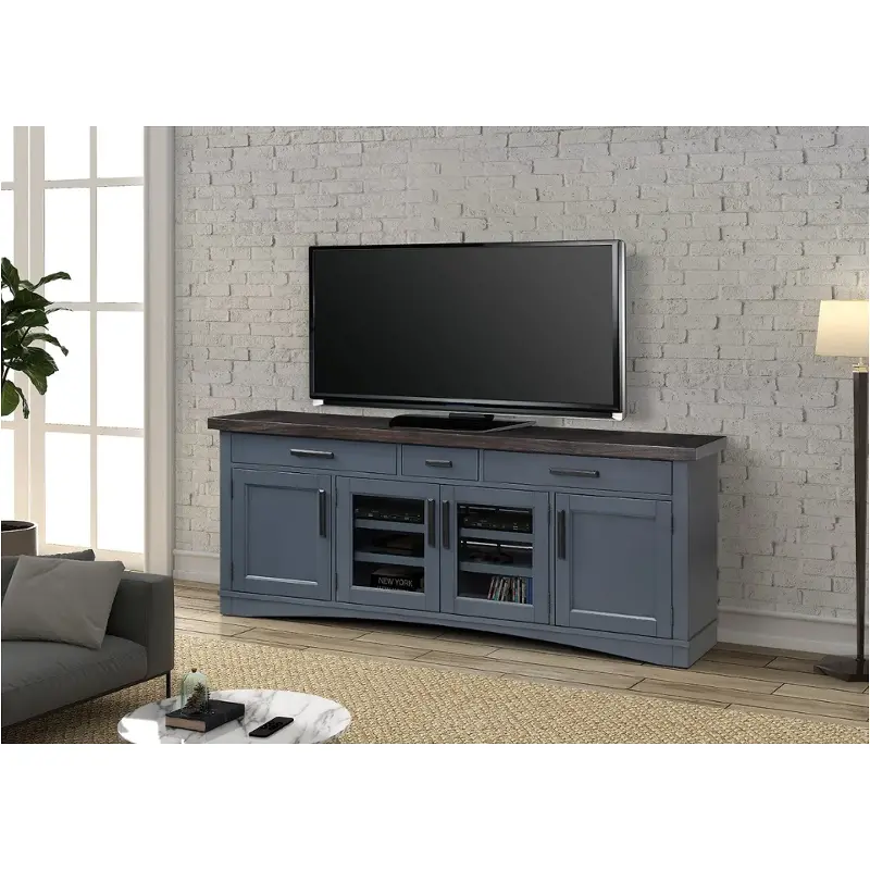 Ame76-den Parker House Furniture Americana Modern - Denim Home Entertainment Furniture