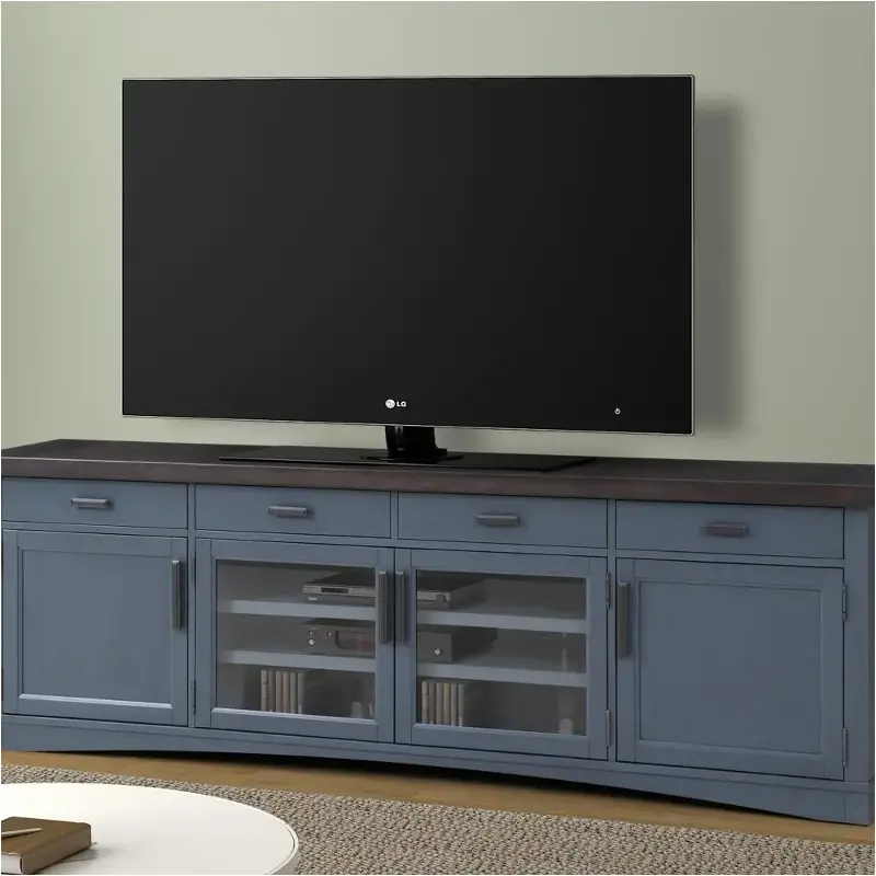 Ame92-den Parker House Furniture American Modern - Denim Home Entertainment Furniture Tv Console