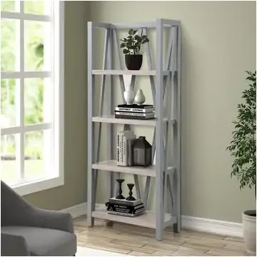 Ame330-dov Parker House Furniture Americana Modern - Dove Home Office Furniture Bookcase