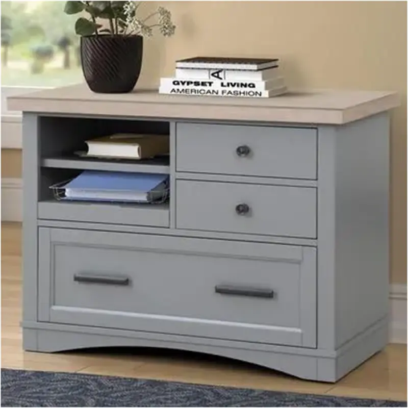 Ame342f-dov Parker House Furniture Americana Modern - Dove Home Office Furniture File Cabinet