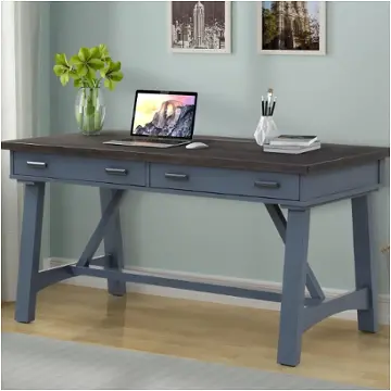 Ame360d-den Parker House Furniture Americana Modern - Denim Home Office Furniture Desk