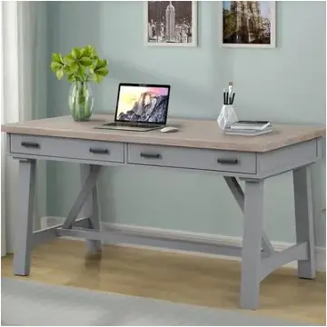 Ame360d-dov Parker House Furniture Americana Modern - Dove Home Office Furniture Desk