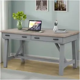Ame360d-dov Parker House Furniture Americana Modern - Dove Home Office Furniture Desk