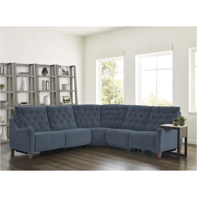 Mche811rp-wbl Parker House Furniture Chelsea - Willow Blue Living Room Furniture Sectional