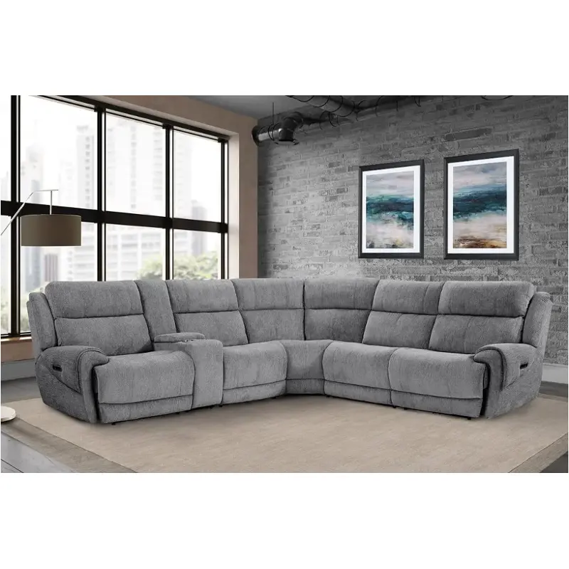 Mspe810-tgr Parker House Furniture Spencer - Tide Graphite Living Room Furniture Sectional