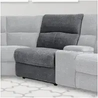 Mpol810-big Parker House Furniture Polaris - Bizmark Grey Living Room Furniture Sectional