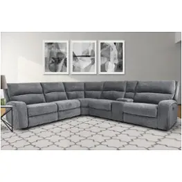 Mpol840-big Parker House Furniture Polaris - Bizmark Grey Living Room Furniture Sectional