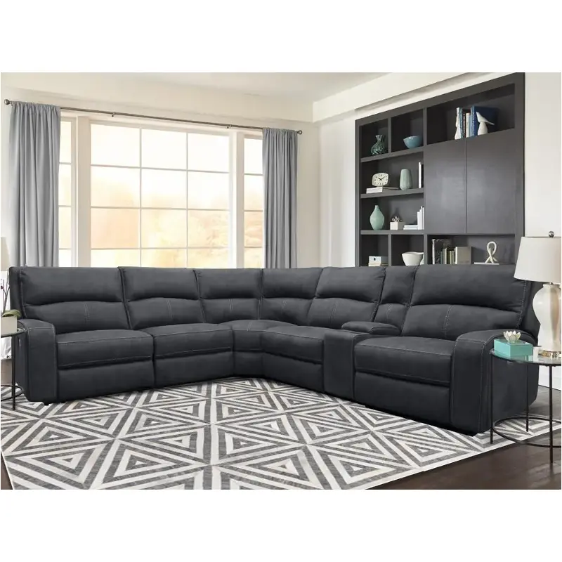 Mpol810-sla Parker House Furniture Polaris - Slate Living Room Furniture Sectional