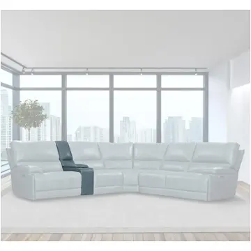 Mwhi860-p50-vaz Parker House Furniture Whitman - Verona Azure Living Room Furniture Sectional