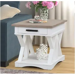 Ame02-cot Parker House Furniture Americana Modern - Cotton Living Room Furniture End Table