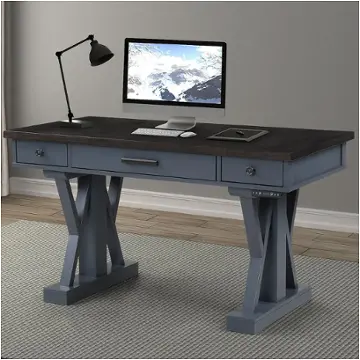 Ame256t-den Parker House Furniture Americana Modern - Denim Home Office Furniture Desk