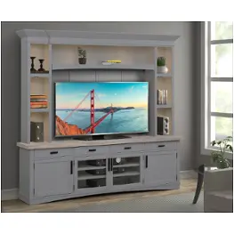 Ame92bp-dov Parker House Furniture Americana Modern - Dove Living Room Furniture Entertainment Center