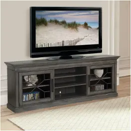 Sun92-sgr Parker House Furniture Sundance - Smokey Grey Living Room Furniture Tv Console