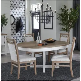 Dame48rnd-cot Parker House Furniture Americana Modern - Cotton Dining Room Furniture Dining Table