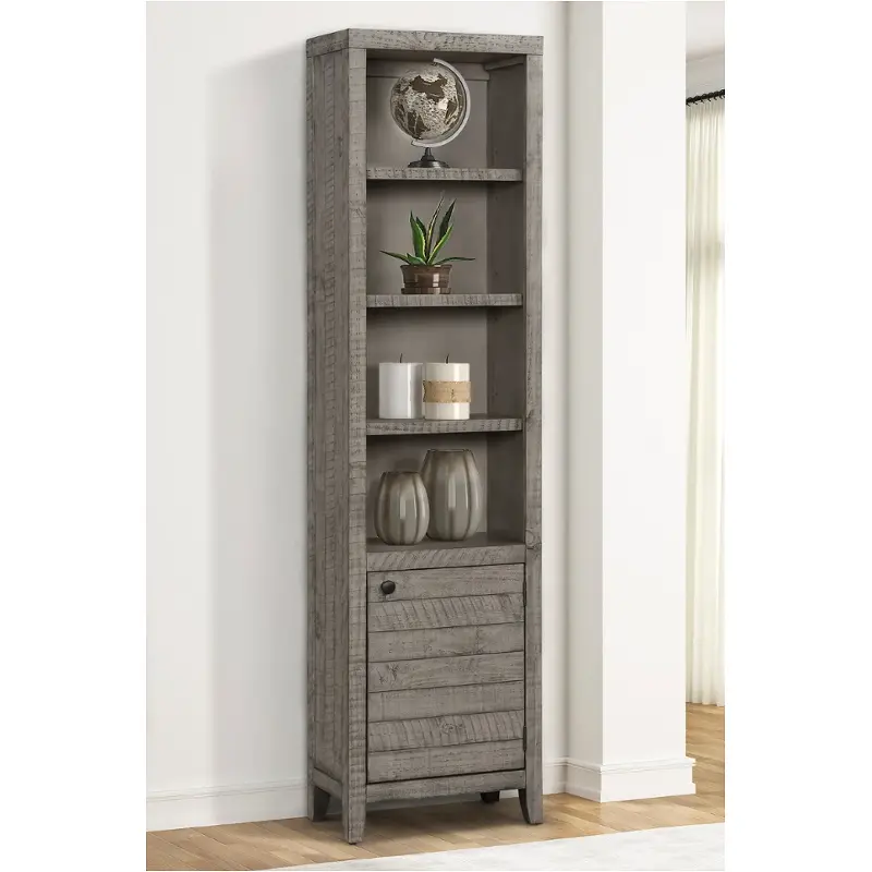 Tem320-gst Parker House Furniture Tempe - Grey Stone Home Entertainment Furniture Bookcase