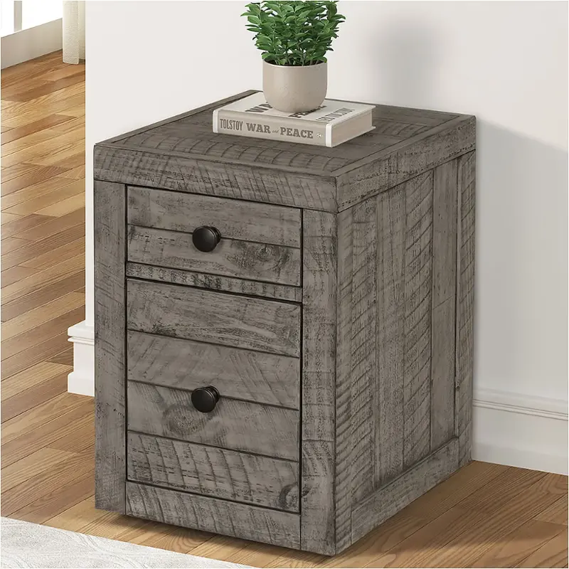 Tem375-gst Parker House Furniture Tempe - Grey Stone Home Entertainment Furniture File Cabinet