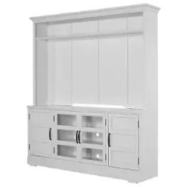 Sho405-efw Parker House Furniture Shoreham - Effortless White Home Entertainment Furniture Entertainment Center