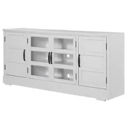 Sho412-efw Parker House Furniture Shoreham - Effortless White Home Entertainment Furniture Tv Console