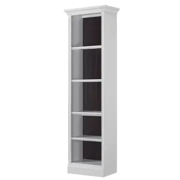 Sho424-efw Parker House Furniture Shoreham - Effortless White Home Office Furniture Bookcase