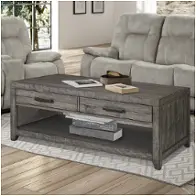 Tem01-gst Parker House Furniture Tempe - Grey Stone Living Room Furniture Cocktail Table