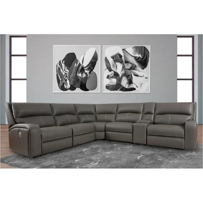 Mpol810-haz Parker House Furniture Polaris - Haze Living Room Furniture Sectional