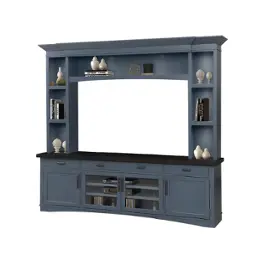 Ame92-3-den Parker House Furniture American Modern - Denim Home Entertainment Furniture Tv Console