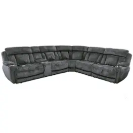 Mdal860-lch Parker House Furniture Dalton - Lucky Charcoal Living Room Furniture Sectional