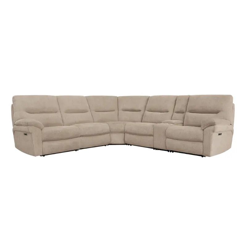 Mbry811rph-rfw Parker House Furniture Bryant - Ruffles Wicker Living Room Furniture Sectional