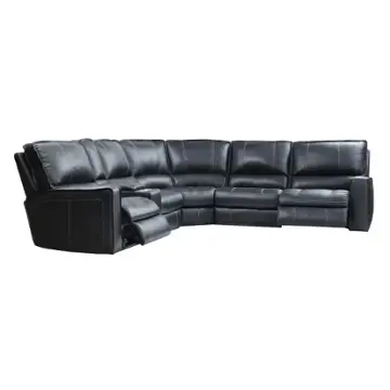 Mroc860-vbk Parker House Furniture Rockford - Verona Black Living Room Furniture Sectional