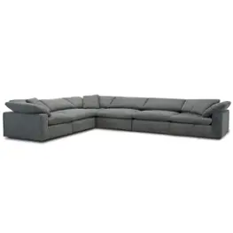 Sxhl910-mthu Parker House Furniture Exhale - Mathis Thunder Living Room Furniture Sectional