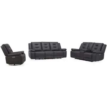 Mcal832ph-tach Parker House Furniture Caldwell - Tahoe Charcoal Living Room Furniture Sofa