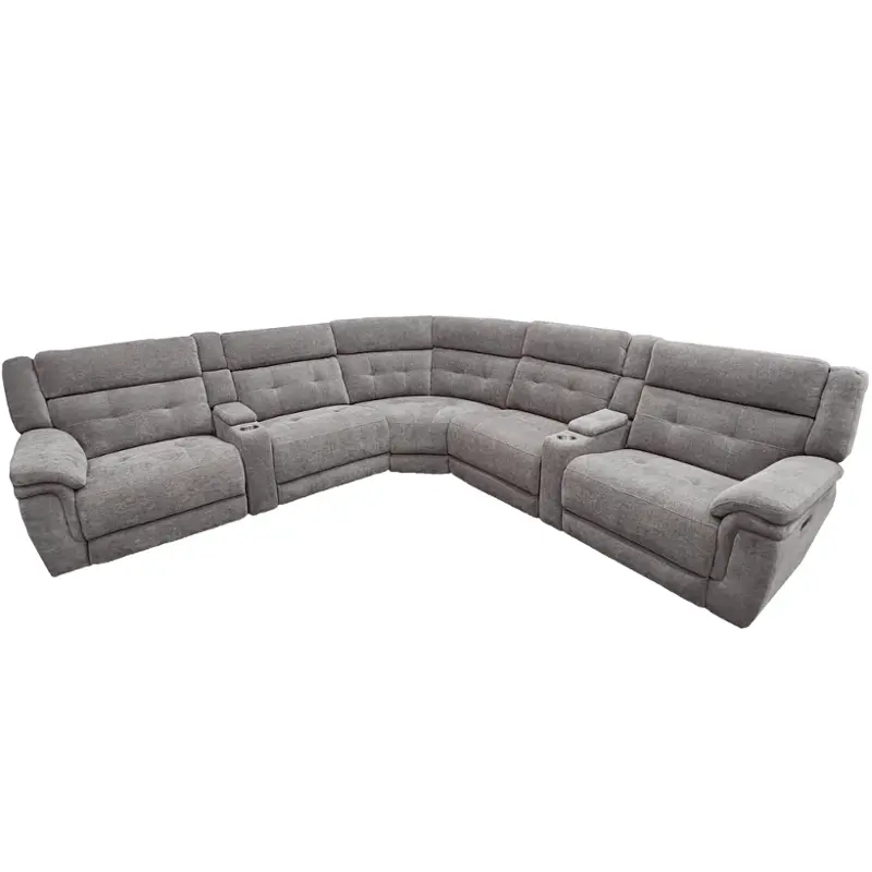 Mric811lph-brgr Parker House Furniture Richland - Bristol Grey Living Room Furniture Sectional