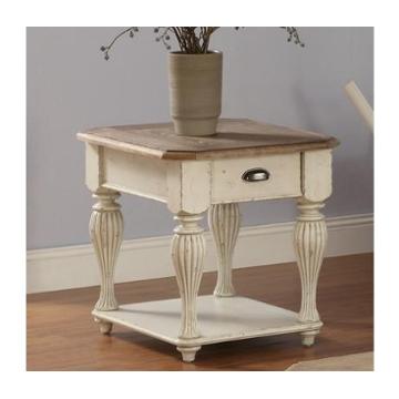 32509 Riverside Furniture Coventry Two Tone Living Room Furniture End Table