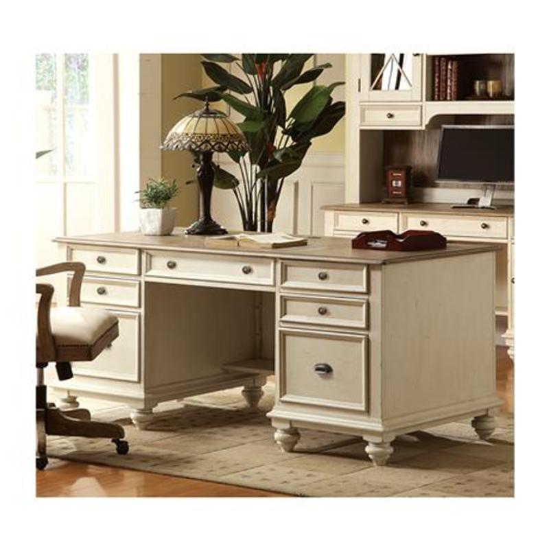 32535 Riverside Furniture Coventry Two Tone Executive Desk