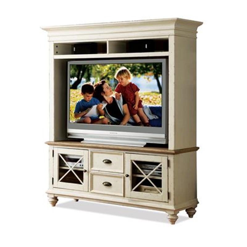 32542 Riverside Furniture Coventry Two Tone Home Entertainment Furniture Entertainment Center