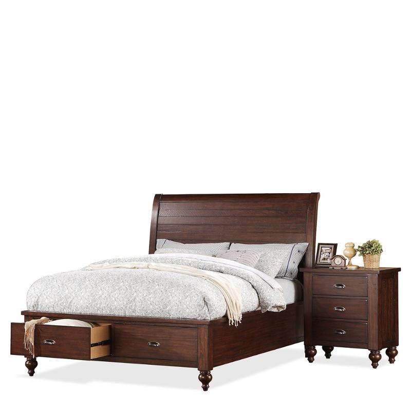 33583 Riverside Furniture Castlewood Bedroom Furniture Bed