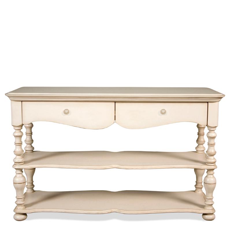 16715 Riverside Furniture Placid Cove Living Room Furniture Sofa Table