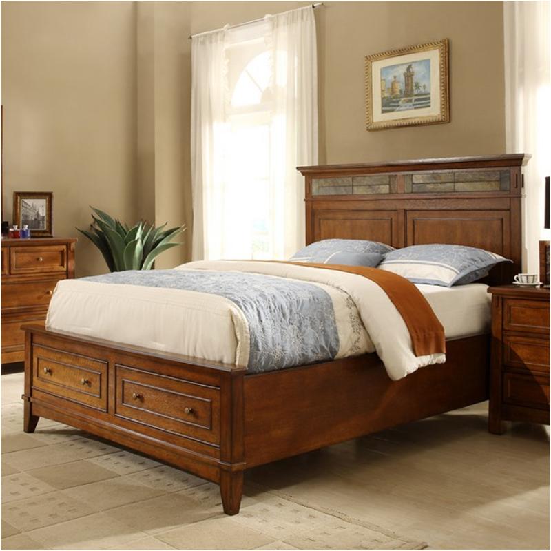 2984-ck-st Riverside Furniture Craftsman Home Bedroom Furniture Bed