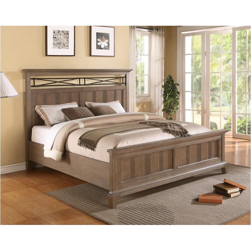 50770-a Riverside Furniture Queen Panel Bed - Shenandoah Barnwood