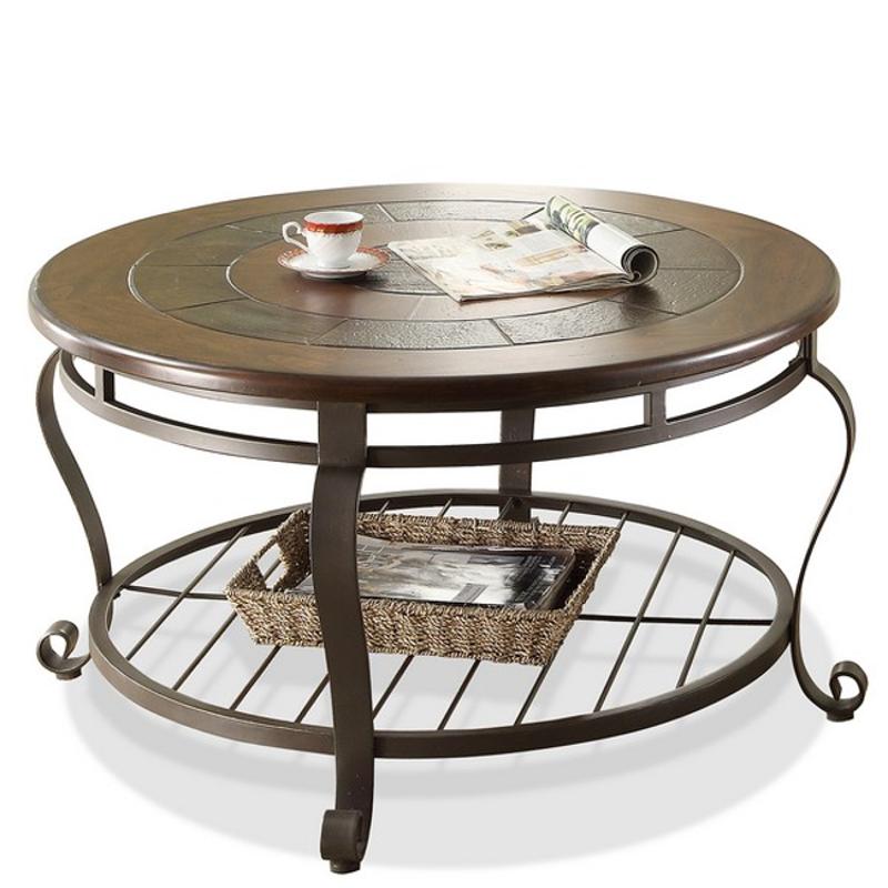 54705 Riverside Furniture Eastview Round Cocktail Table